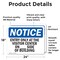 Signmission Entry Only At The Visitor Center On _ OSHA Notice Sign, Vinyl Decal, 24in W x 18in L, 2PK OS-2PACK-NS-D-1824-L-12110 - alternate 3